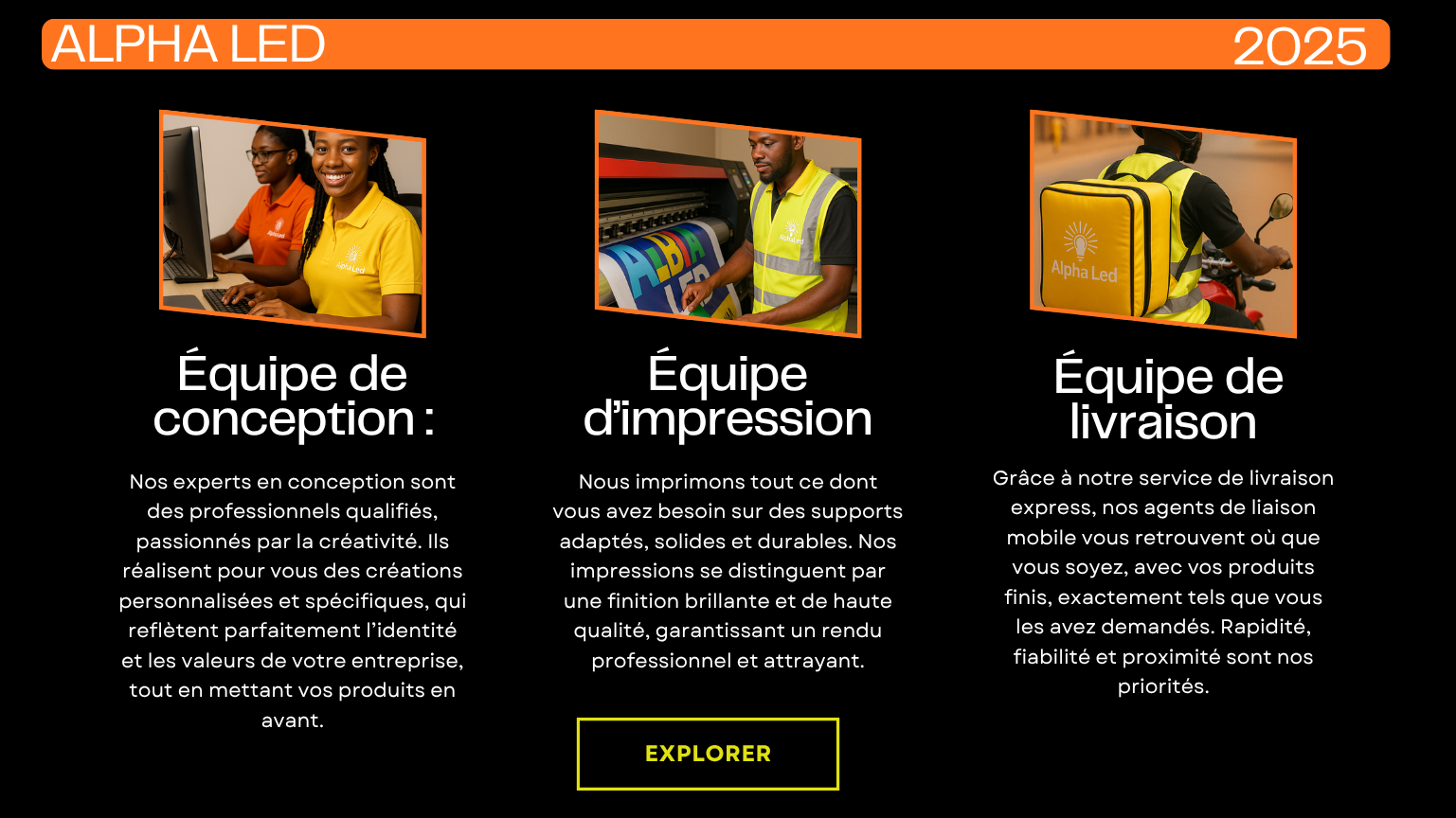 Votre image, notre mission : révéler le meilleur de votre entreprise.