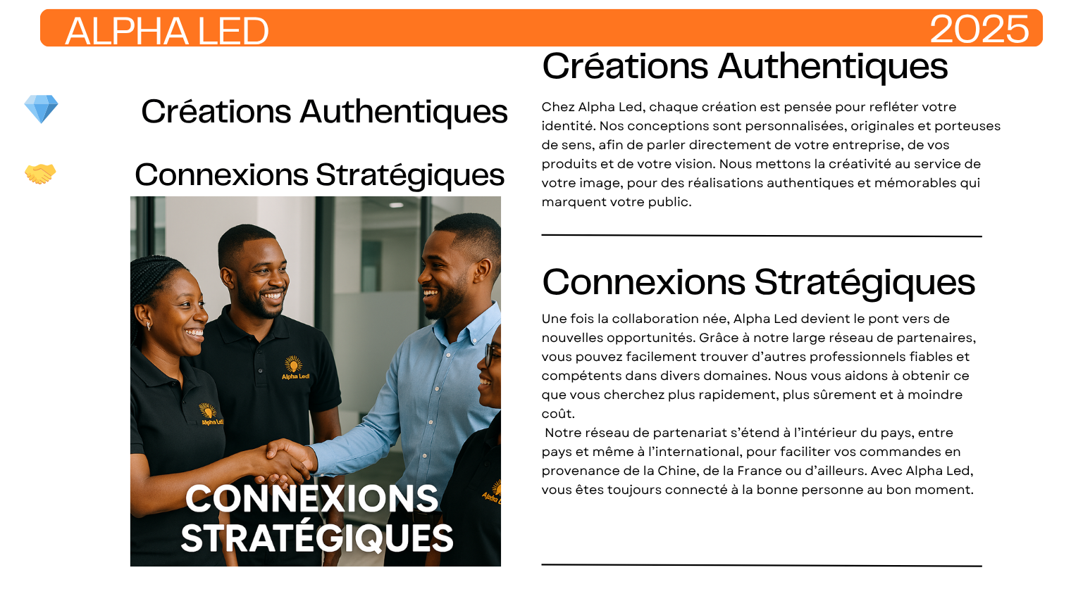 Ensemble, faisons briller vos ambitions.